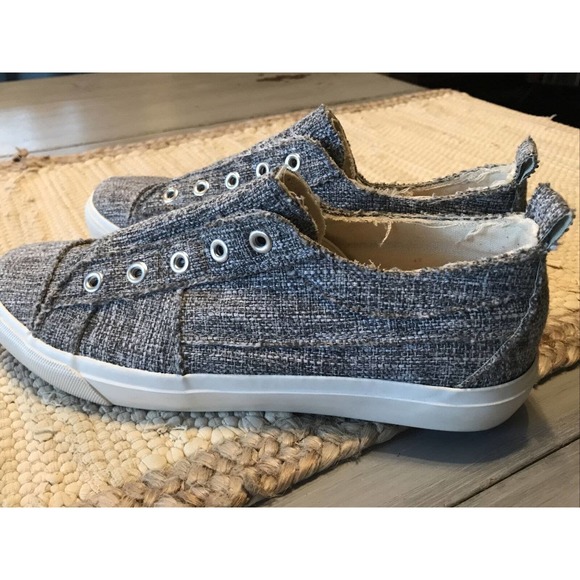 Corkys Babalu Tweed Gray Slip On Casual Sneakers Shoes Womens Sz 8 - Picture 3 of 8